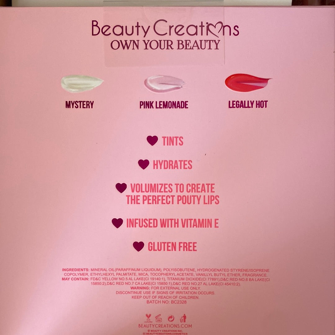 Beauty Creations Plump & Pout Set of 3