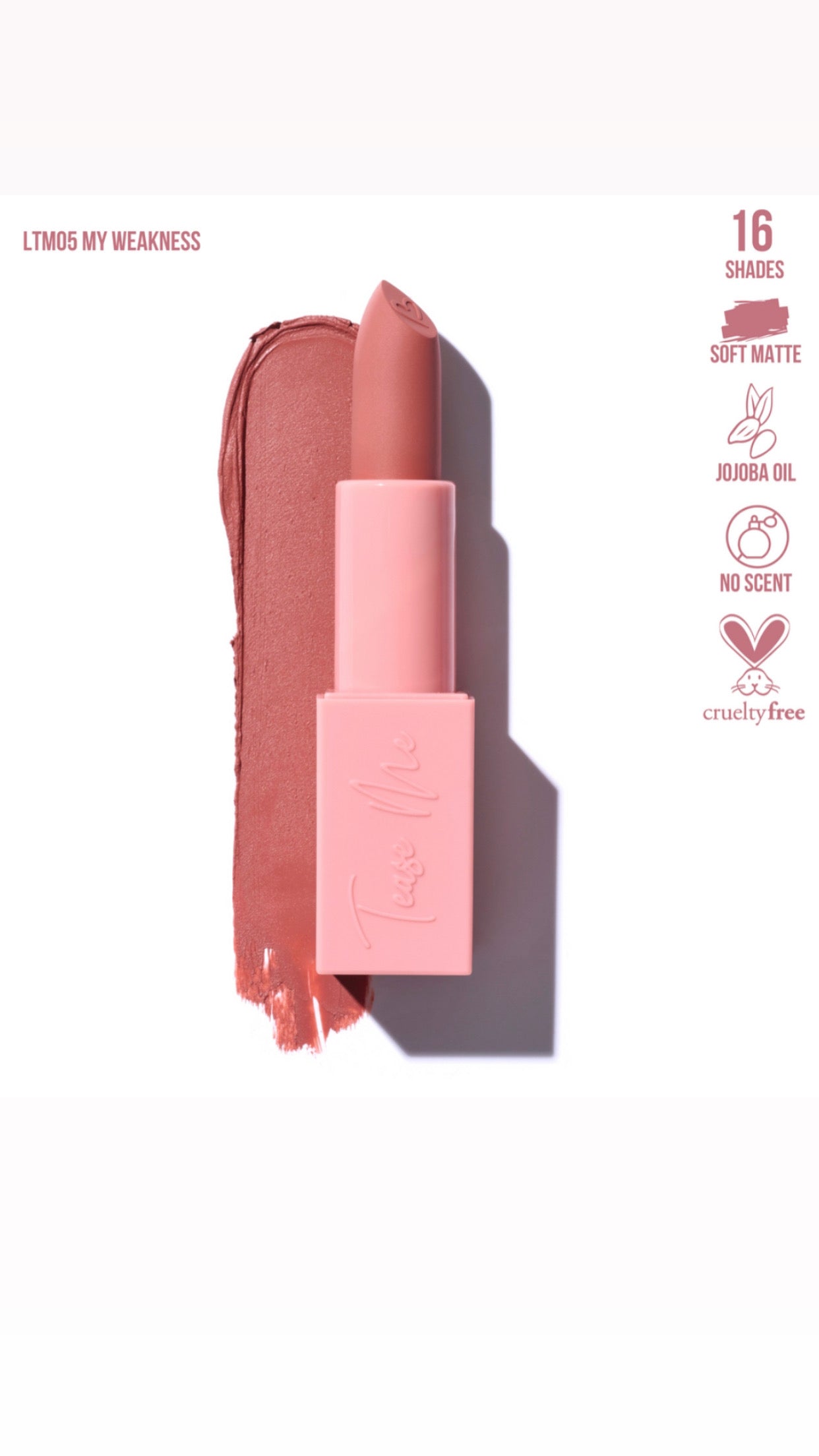 Beauty Creations Tease Me Matte Lip Stick