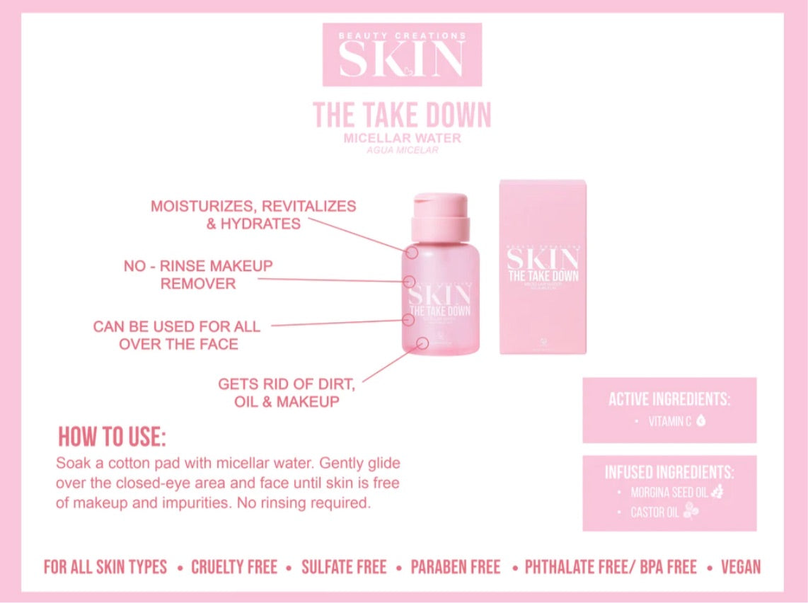 Beauty Creations “The Take Down Micellar Water