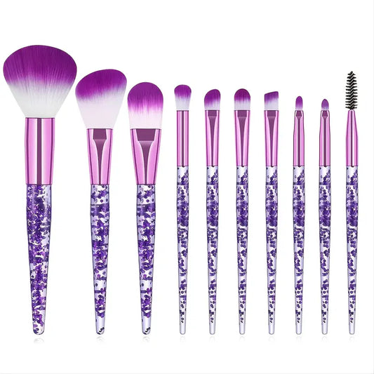 10 Piece Make-up Brushes